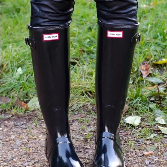 BLACK HUNTER BOOTS women’s 11 - Picture 2 of 5